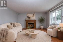 Virtually staged living room - 