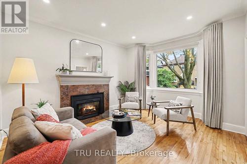Bright inviting living room with large bay window - 51 Merritt Avenue, Ottawa, ON 