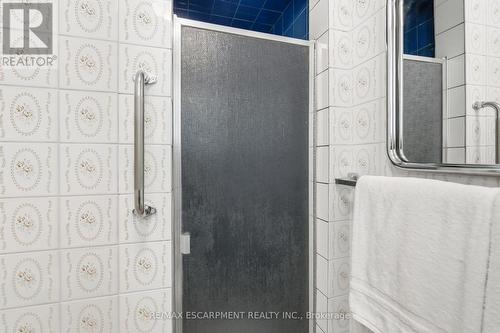 Shower in lower level bathroom - 36 Algonquin Court, Hamilton, ON 