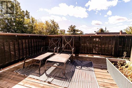 Second Floor Deck Virtually Staged - 548 Beach Road, Hamilton, ON 