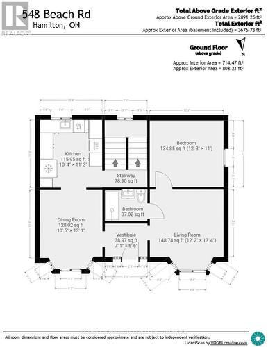 Floor Plan - 548 Beach Road, Hamilton, ON 