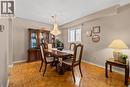 Recessed ceiling, parquet wood-finish flooring, and a crystal chandelier - 1263 Bantham Street, Mississauga, ON 