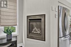 Custom built designer gas wall fireplace. - 