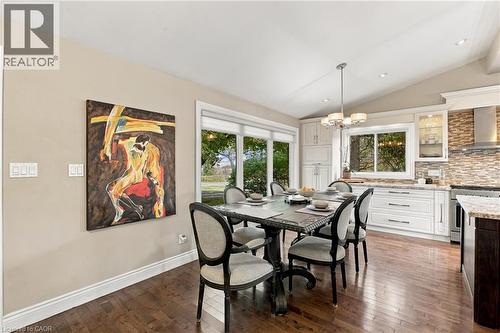 Vaulted ceiling with recessed lighting - 617 Scenic Drive, Hamilton, ON 