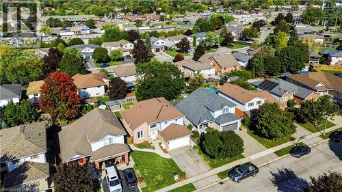 Residential neighborhood with mature trees and paved streets - 19 Hyslop Drive, Caledonia, ON 