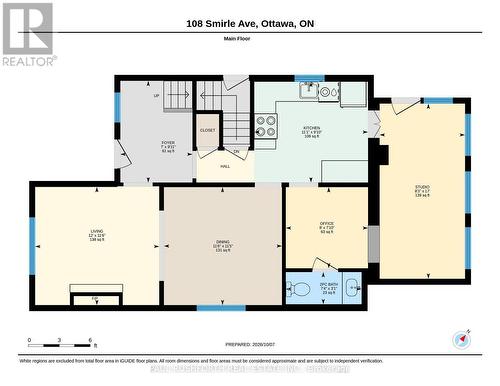 Floor Plan-Main level - 108 Smirle Avenue, Ottawa, ON 