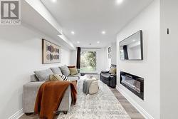 Finish Basement with fireplace - 