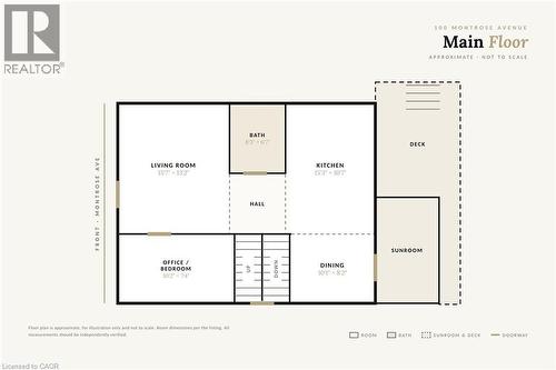 Floor plan - 100 Montrose Avenue, Hamilton, ON 