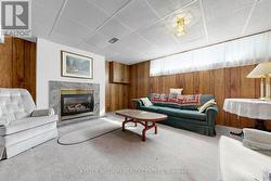 Sunny Bright Recreation Room with Gas Fireplace - 