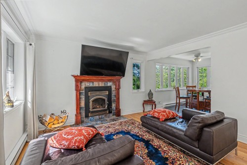 Salon - 30 Rue Du Midi, Morin-Heights, QC - Indoor Photo Showing Living Room With Fireplace