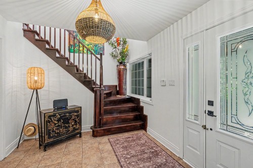 Hall d'entrée/Vestibule - 30 Rue Du Midi, Morin-Heights, QC - Indoor Photo Showing Office With Fireplace