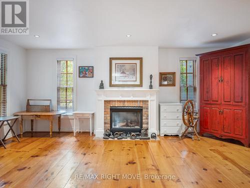 7135 Pond Street, Mississauga, ON - Indoor Photo Showing Living Room With Fireplace