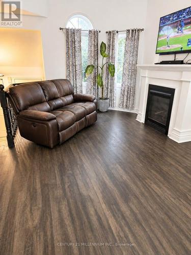 89 Masters Drive, Barrie, ON - Indoor Photo Showing Living Room With Fireplace