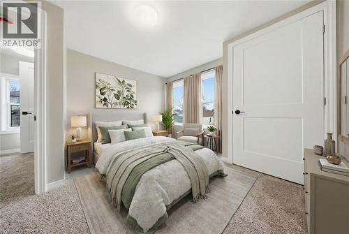 virtually staged - 17 Able Avenue, Brantford, ON - Indoor Photo Showing Bedroom