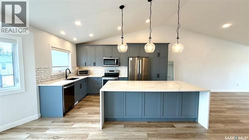 23 Chow Crescent, Outlook, SK - Indoor Photo Showing Kitchen With Upgraded Kitchen