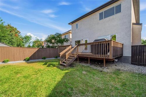 Backyard - 72 Michaud Crescent, Winnipeg, MB - Outdoor With Deck Patio Veranda