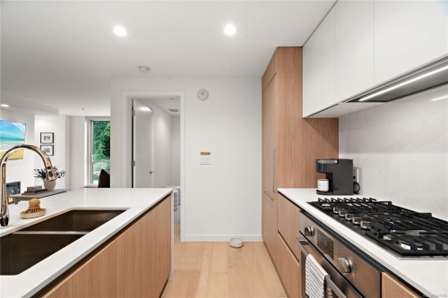 #222-2000 Hannington Rd, Langford, BC - Indoor Photo Showing Kitchen With Double Sink