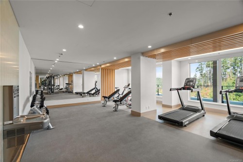 #222-2000 Hannington Rd, Langford, BC - Indoor Photo Showing Gym Room