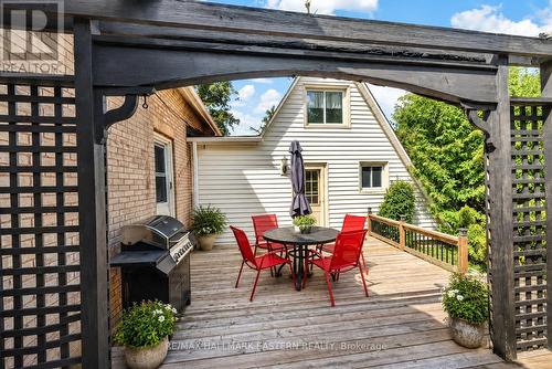 Rear of the A frame and deck - 2215 David Fife Line, Otonabee-South Monaghan, ON - Outdoor With Deck Patio Veranda