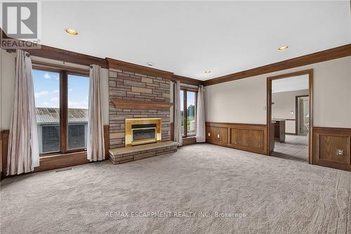 7011 Dickenson Road E, Hamilton, ON - Indoor With Fireplace