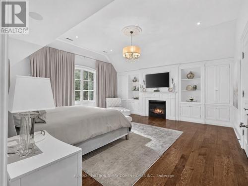 21 Don Ridge Drive, Toronto, ON - Indoor Photo Showing Bedroom With Fireplace