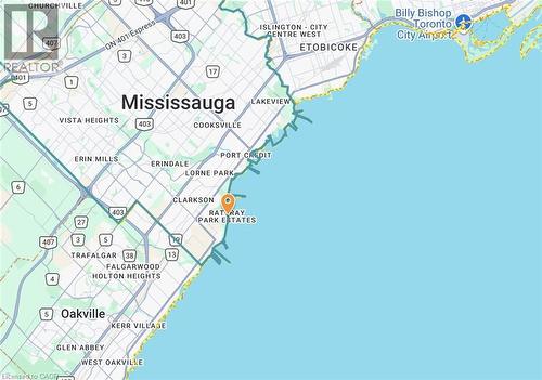 Location Map. Indicating the geographic placement of the property within its municipal context - 1540 Watersedge Road, Mississauga, ON 