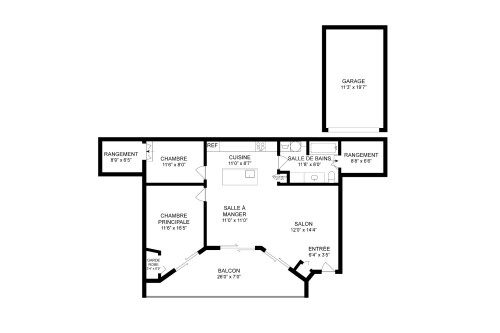 Plan (croquis) - 23 Av. De Naples, Candiac, QC - Indoor Photo Showing Living Room