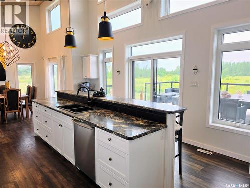 162 Lucien Lakeshore Drive, Lucien Lake, SK - Indoor Photo Showing Kitchen With Double Sink With Upgraded Kitchen