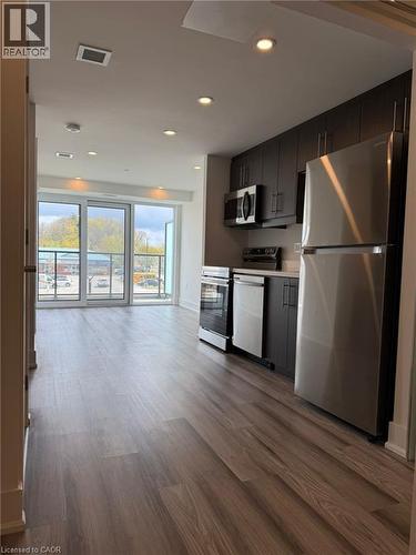 575 Conklin Road Unit# 219, Brantford, ON - Indoor Photo Showing Kitchen With Stainless Steel Kitchen
