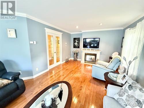 304 Grenfell Heights, Grand Falls-Windsor, NL - Indoor Photo Showing Living Room With Fireplace