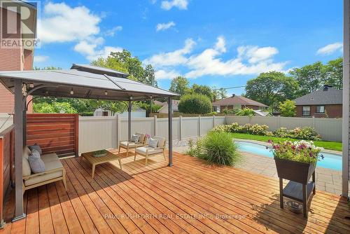 Virtually Staged-Backyard - 1072 Richard Avenue, Ottawa, ON - Outdoor With Deck Patio Veranda