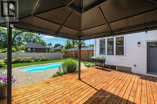 Backyard - 1072 Richard Avenue, Ottawa, ON - Outdoor With In Ground Pool With Deck Patio Veranda With Exterior