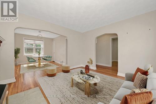 Virtually Staged-Living Room - 1072 Richard Avenue, Ottawa, ON - Indoor Photo Showing Living Room