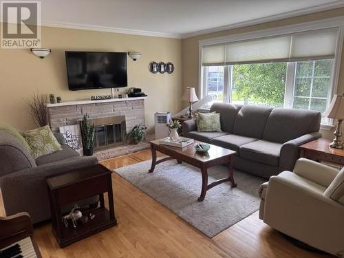 29 Hawker Crescent, Gander, NL - Indoor Photo Showing Living Room With Fireplace