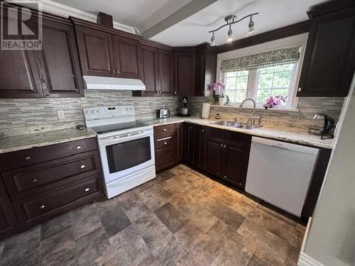 29 Hawker Crescent, Gander, NL - Indoor Photo Showing Kitchen With Double Sink