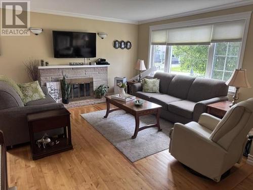 29 Hawker Crescent, Gander, NL - Indoor Photo Showing Living Room With Fireplace