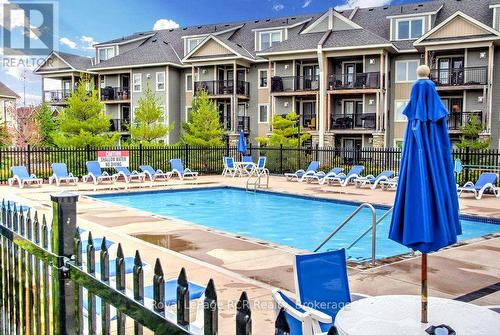 #308 - 7 Anchorage Crescent, Collingwood, ON - Outdoor With In Ground Pool With Balcony