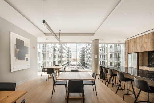 Salle communautaire - 319B-1400 Rue Ottawa, Montréal (Le Sud-Ouest), QC - Indoor Photo Showing Dining Room