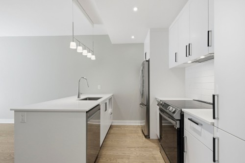 Cuisine - 319B-1400 Rue Ottawa, Montréal (Le Sud-Ouest), QC - Indoor Photo Showing Kitchen With Upgraded Kitchen