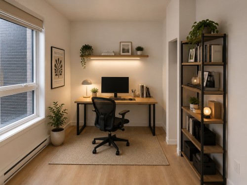 Bedroom - 5909 Av. De Lorimier, Montréal (Rosemont/La Petite-Patrie), QC - Indoor Photo Showing Office