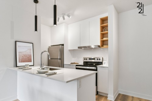 Kitchen - 401-2121 Av. Papineau, Montréal (Ville-Marie), QC - Indoor Photo Showing Kitchen With Stainless Steel Kitchen With Upgraded Kitchen