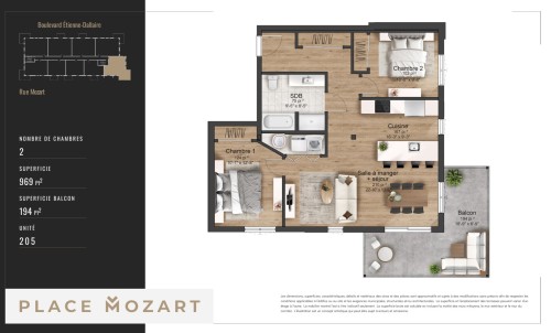 Floor Plan - 205-1620 Rue Mozart, Lévis (Desjardins), QC - Other