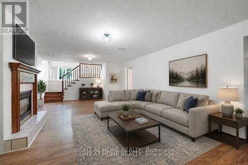 Virtual Image - 53 Yoho Drive, Ottawa, ON - Indoor Photo Showing Living Room With Fireplace