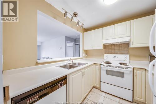3000 Sandwich Street Unit# 309, Windsor, ON - Indoor Photo Showing Kitchen With Double Sink