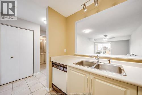3000 Sandwich Street Unit# 309, Windsor, ON - Indoor Photo Showing Kitchen With Double Sink