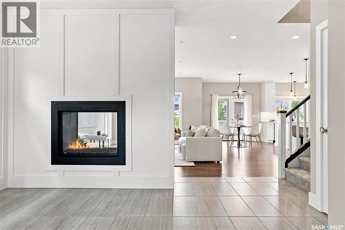 232 Secord Way, Saskatoon, SK - Indoor Photo Showing Other Room With Fireplace