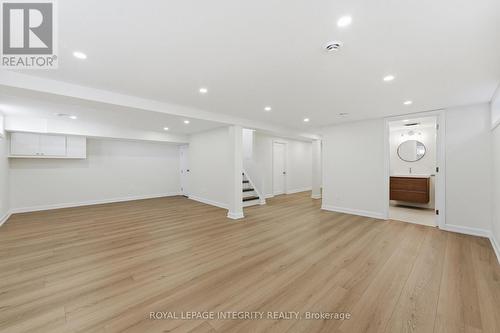 Lower level family room with gas fireplace - 2007 Dorval Avenue, Ottawa, ON 