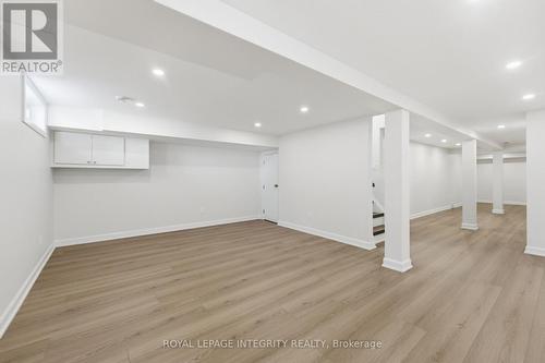 Lower level family room with gas fireplace - 2007 Dorval Avenue, Ottawa, ON 
