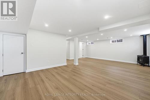 Lower level family room with gas fireplace - 2007 Dorval Avenue, Ottawa, ON 
