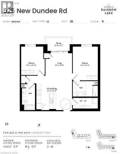 525 NEW DUNDEE Road Unit# 625 , Kitchener, Ontario N2P 0K8 2